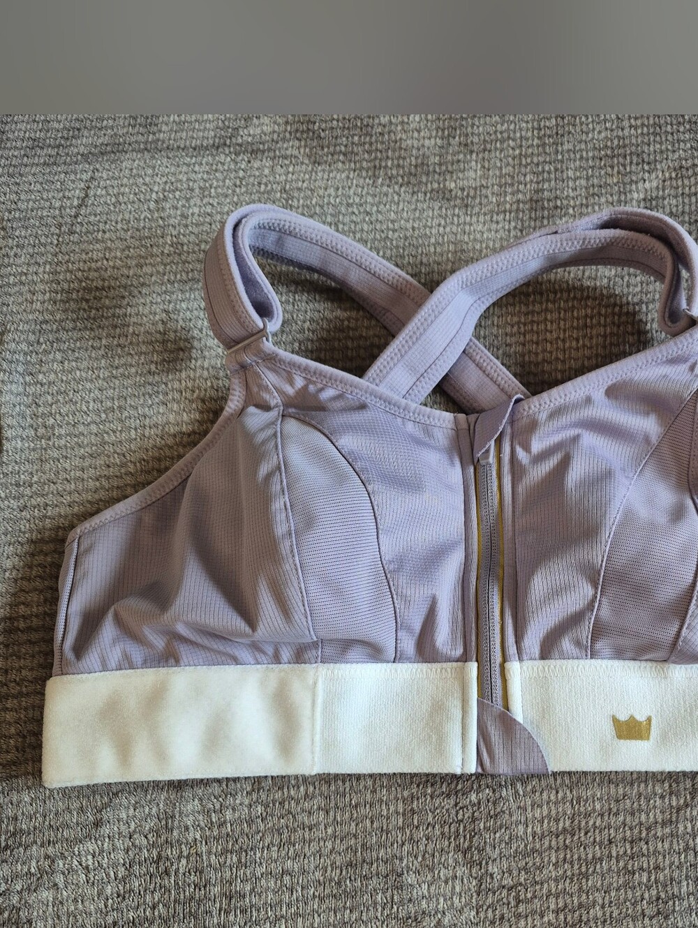 SHEFIT Ultimate Sports Bra Victorious Light Purple 1X 1Luxe High Impact Padded,